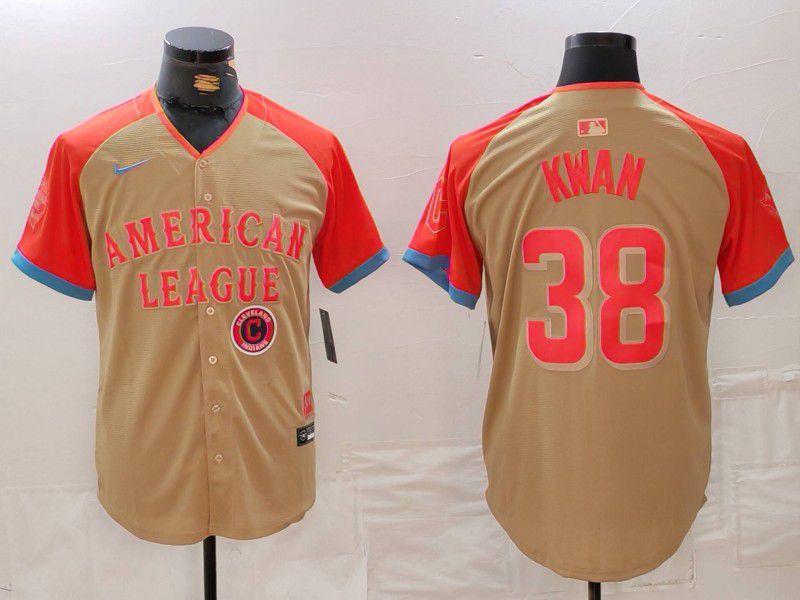 Men Cleveland Indians #38 Kwan Orange All star 2024 Nike MLB Jersey style 5->cleveland indians->MLB Jersey